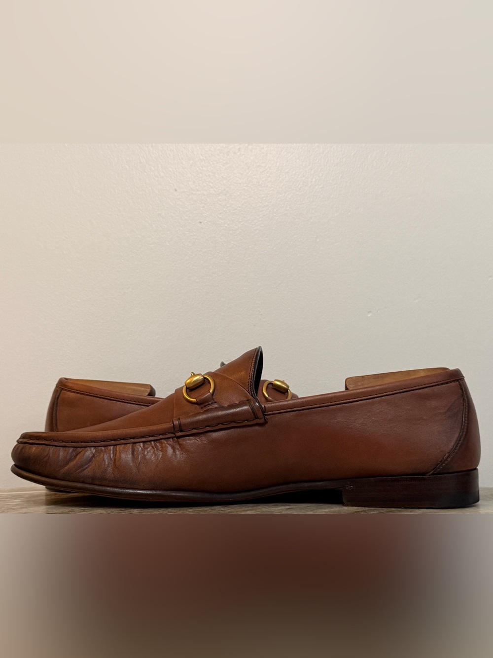 GUCCI 1953 Horsebit Leather Loafer Brown 13 / 13.5 US $1000 Brixton Jordaan - Picture 5 of 10